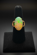 Oval Opal Statement Ring