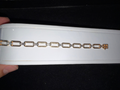 14KY Diamond Paper Clip Bracelet