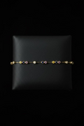 18KY Rainbow Sapphire and Diamond Bracelet
