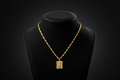 Gold Medallion Pendant Necklace