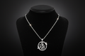 Diamond Crescent Moon & Star Pendant Necklace