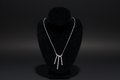Diamond Bar Drop Pendant Necklace
