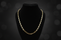 Solid 18ky gold anchor chain unisex