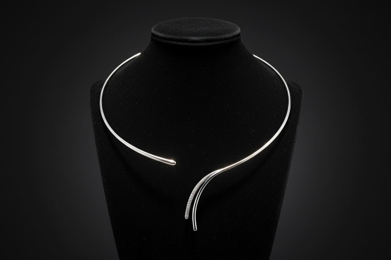 14kw diamond Collar Necklace