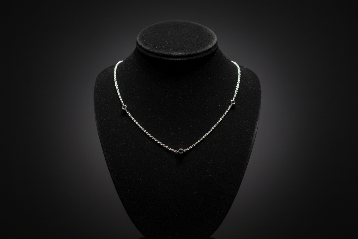 Diamond Station Necklace