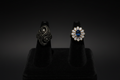 Sapphire & Diamond Cluster Ring Set